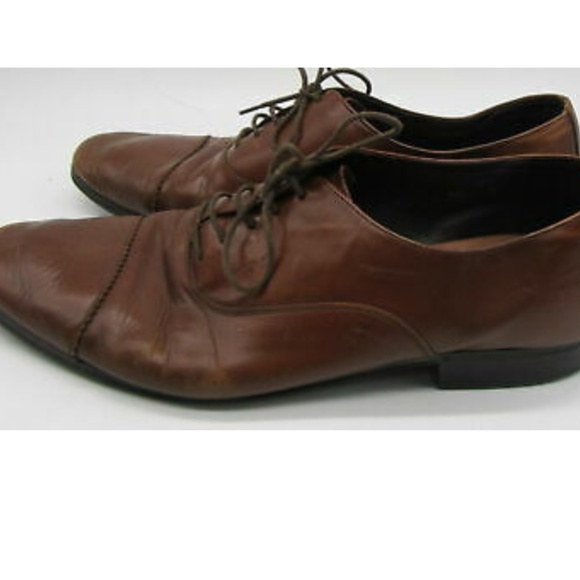 Salvatore Ferragamo Men\'s Brown Oxford Dress Shoe sz 10 main image 8